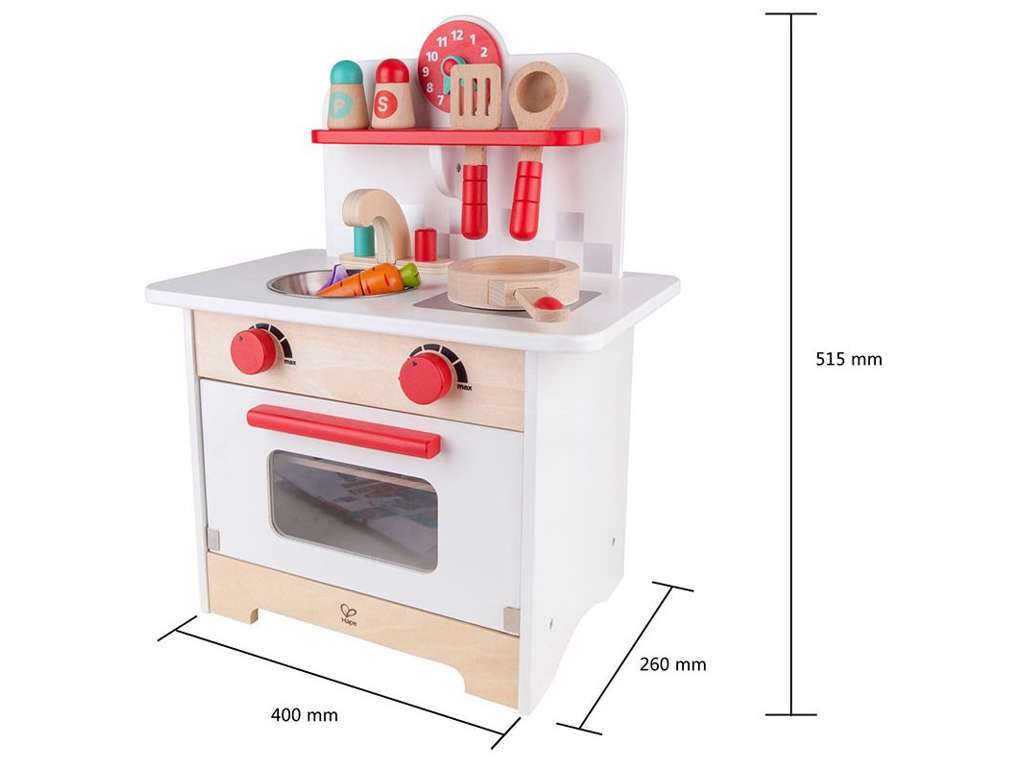 Hape retro legekøkken i hvid