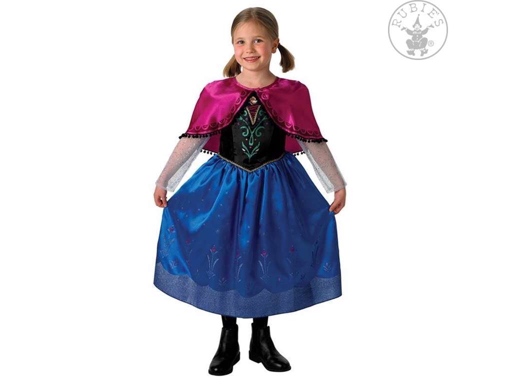 Frozen kjole Anna deluxe 5-6 år
