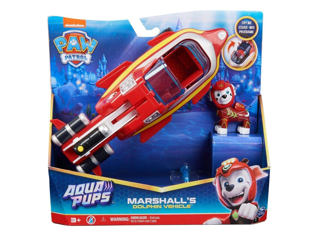 Paw Patrol Aqua Pups - Marshall med undervandsbil