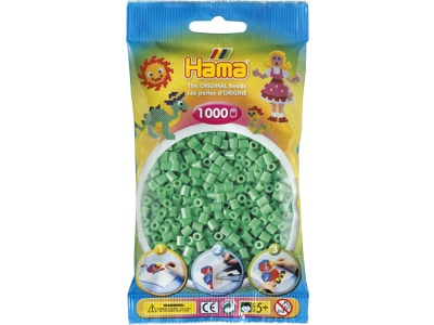 1000stk. Hama Midi lysegrøn 207-11