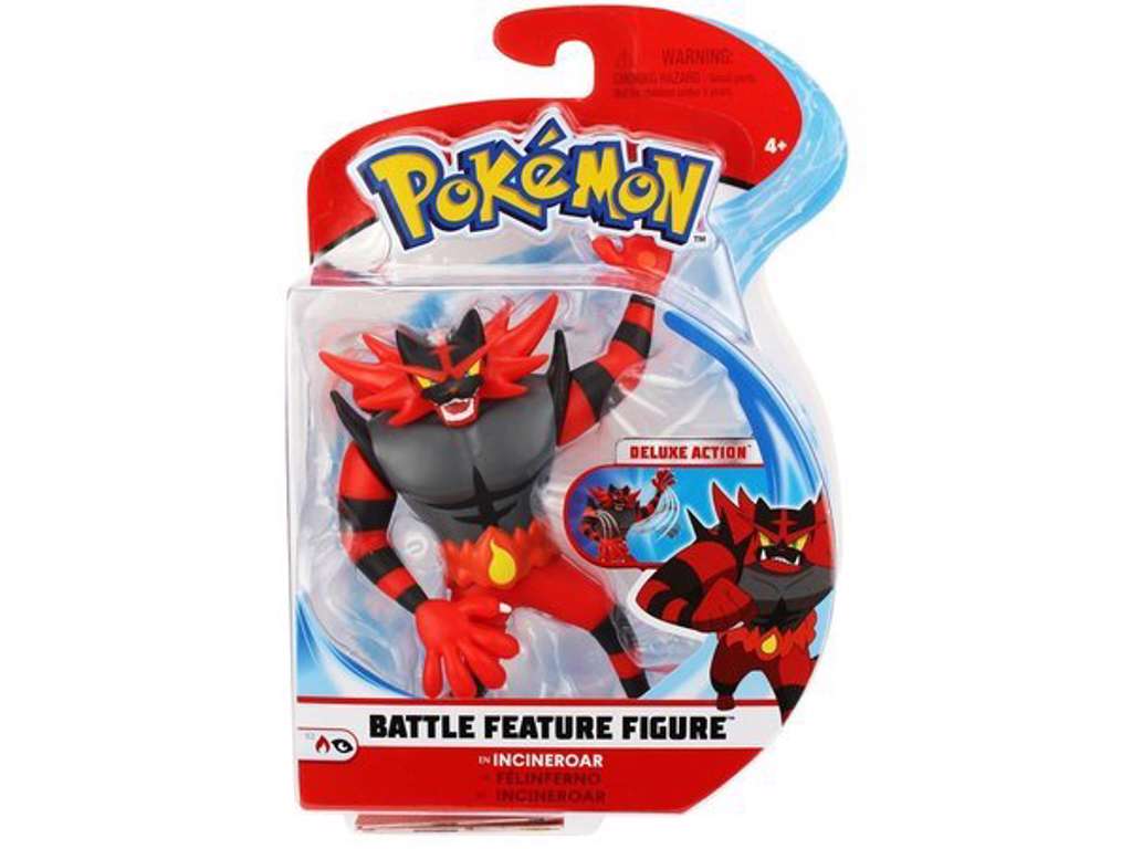 Pokemon Battle feature figur: Incineroar 10 cm