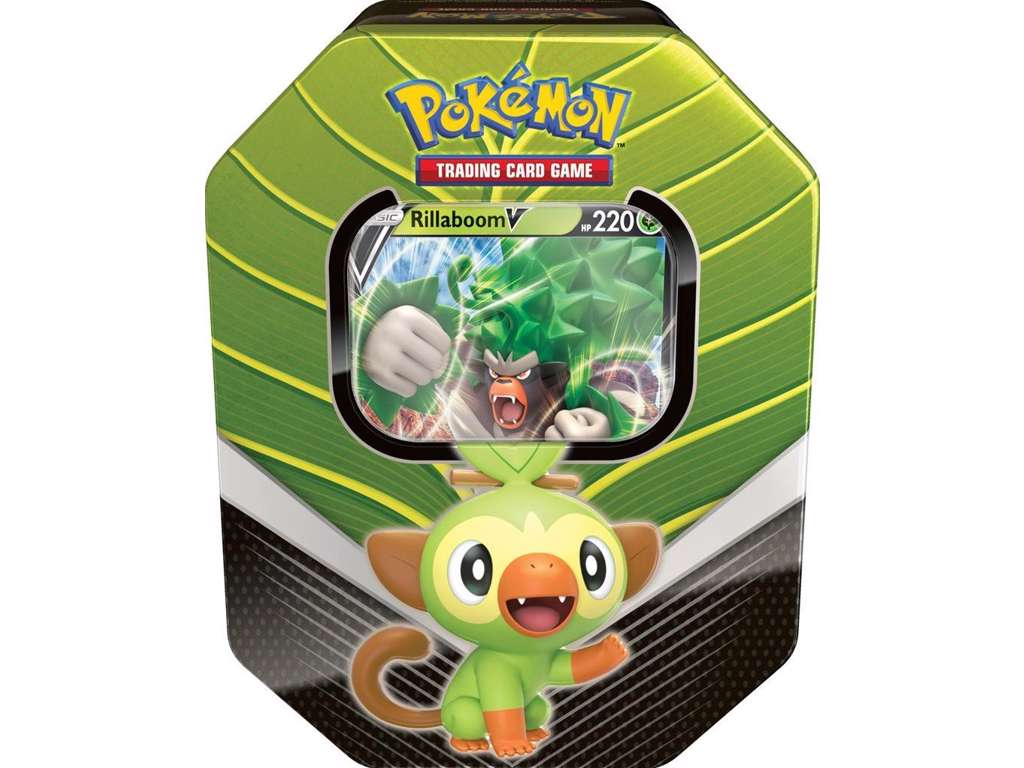 Pokémon Rillaboom V Galar tin box