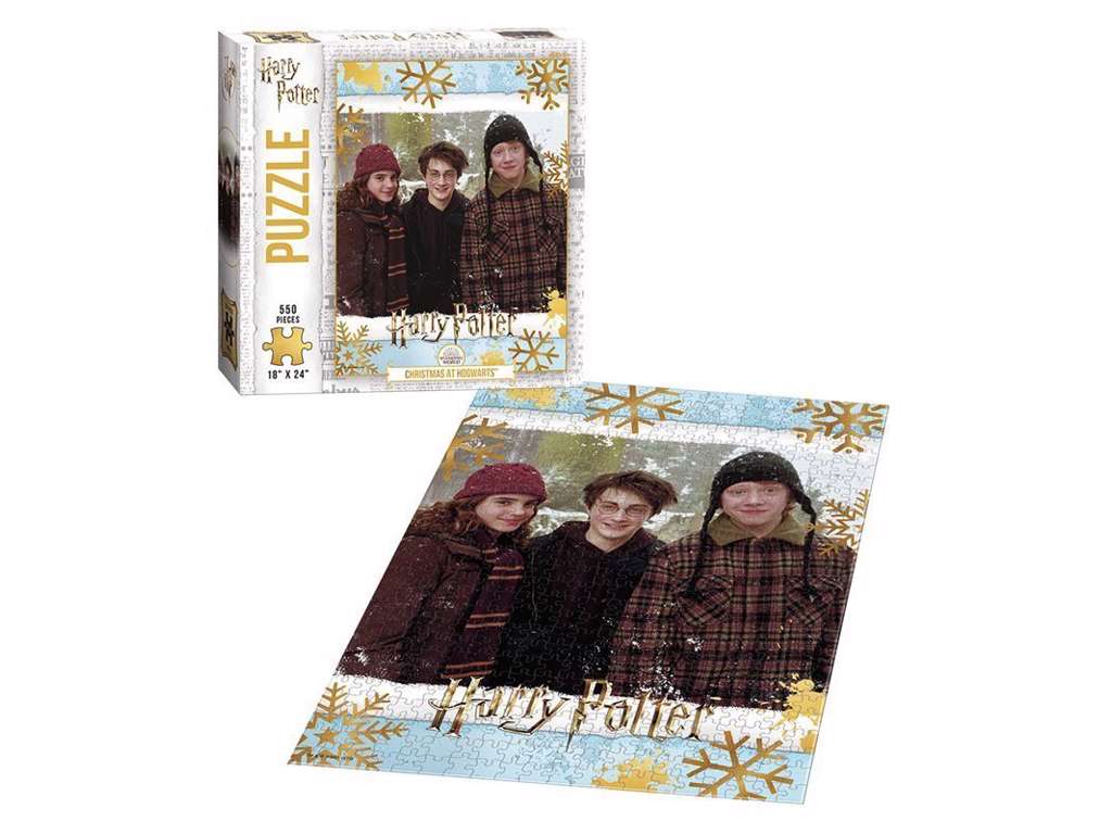 Jul på Hogwarts puslespil på 550 brikker fra Harry Potter