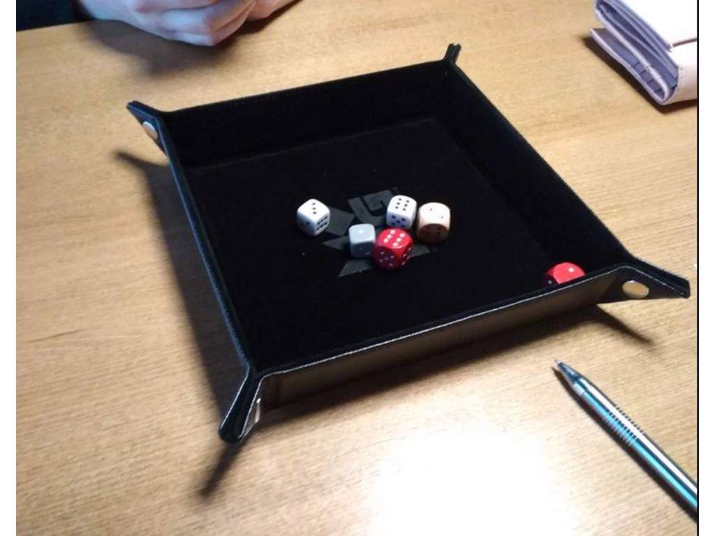 Dice Tray - Foldbar Terningebakke - Sort