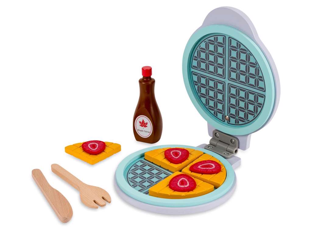 Vaffeljern i træ med tilbehør fra Buddy Junior