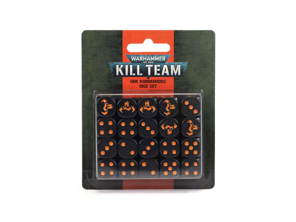 Kill team: Ork kommandos Dice Set 20 stk D6 terninger til Kill Team Warhammer 40.000
