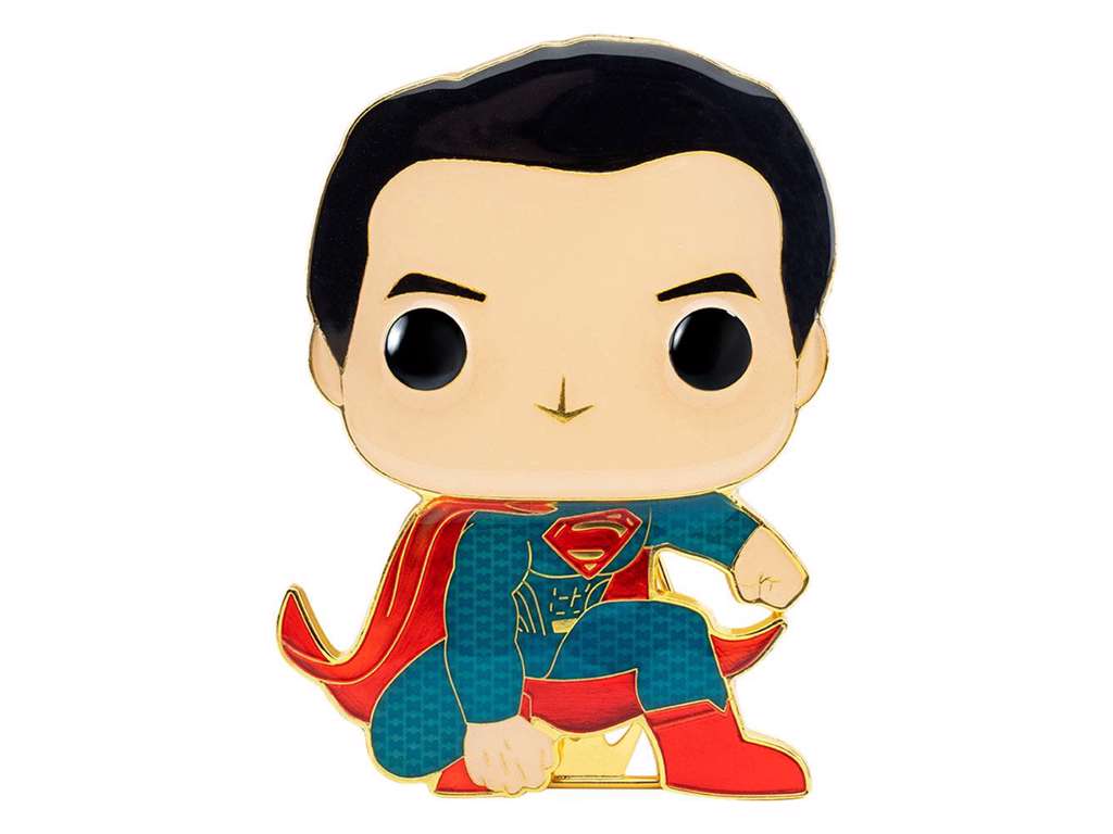 DC Comics POP! Enamel Pin af Superman på 10 cm