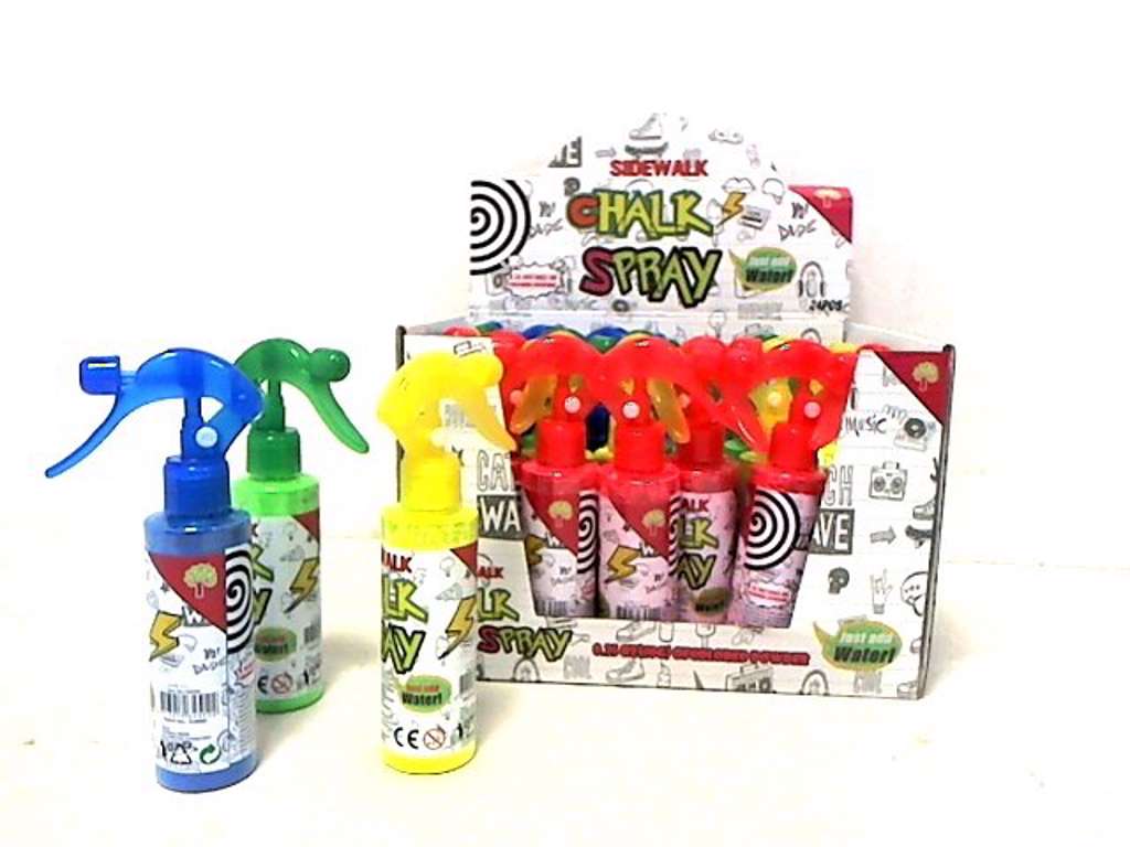 Gadekridt i spray - flere forskellige