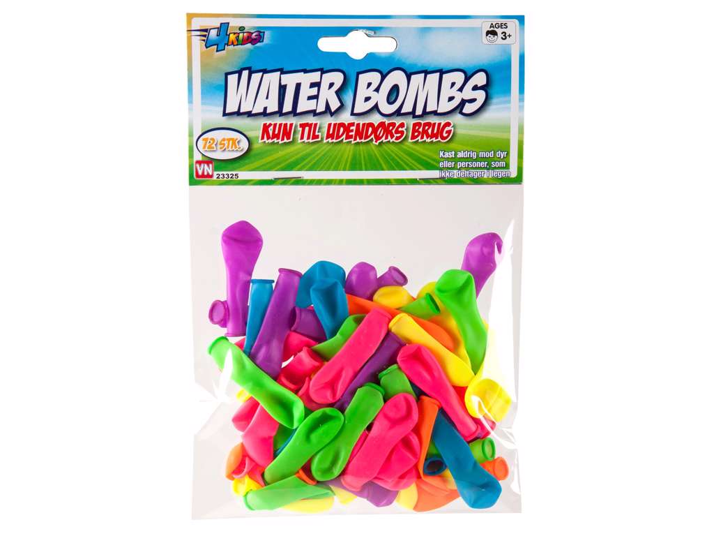 Vandballoner i farver 72 stk