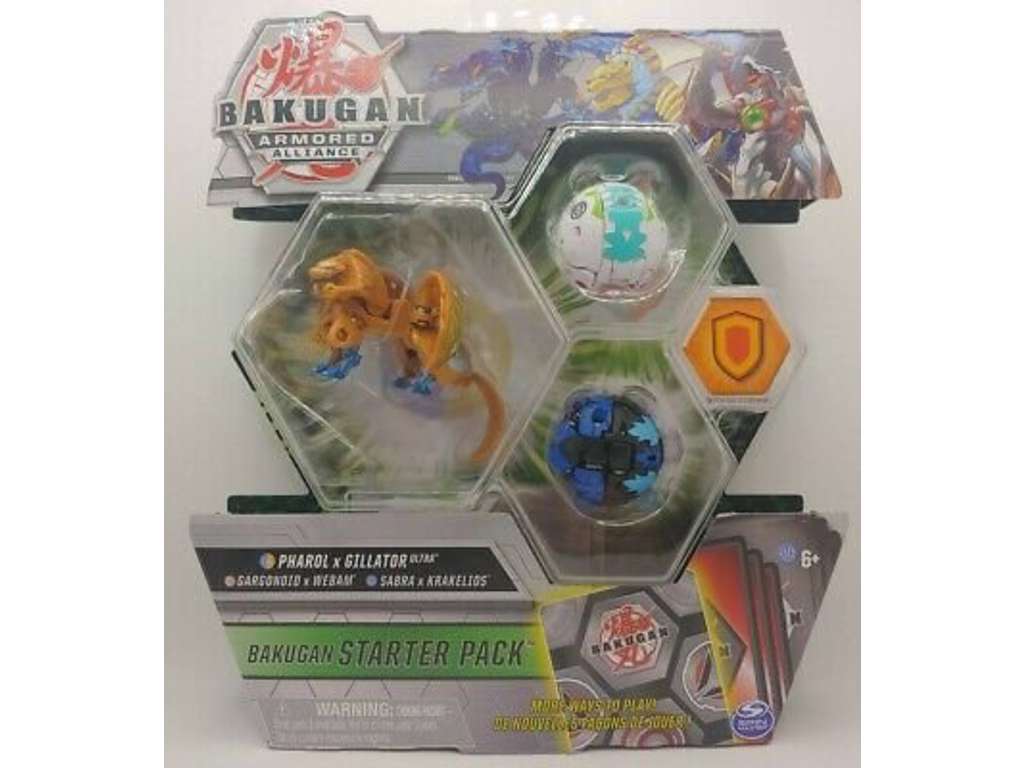 Bakugan Starter Pack Pharol x Gillator Ultra, Gargonoid x Webam, Sabra x Krakelios