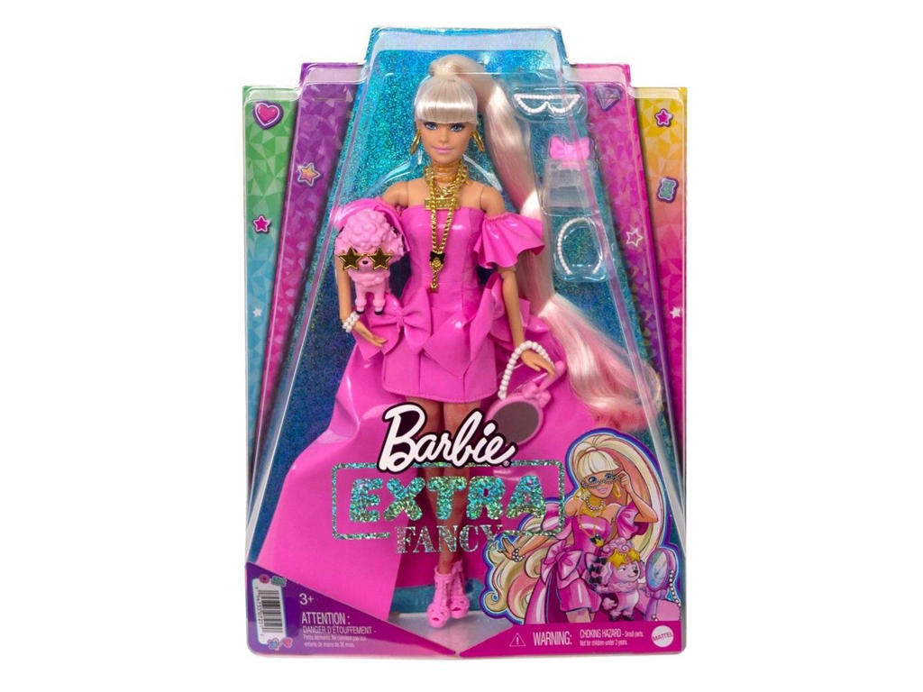 Barbie Extra Fancy Dukke - Pink Plastic