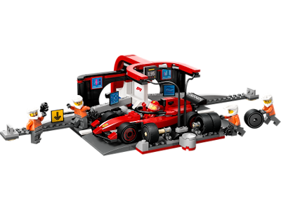 F1®-pitstop og pitcrew med Ferrari-bil - 60443 - LEGO City Formula 1