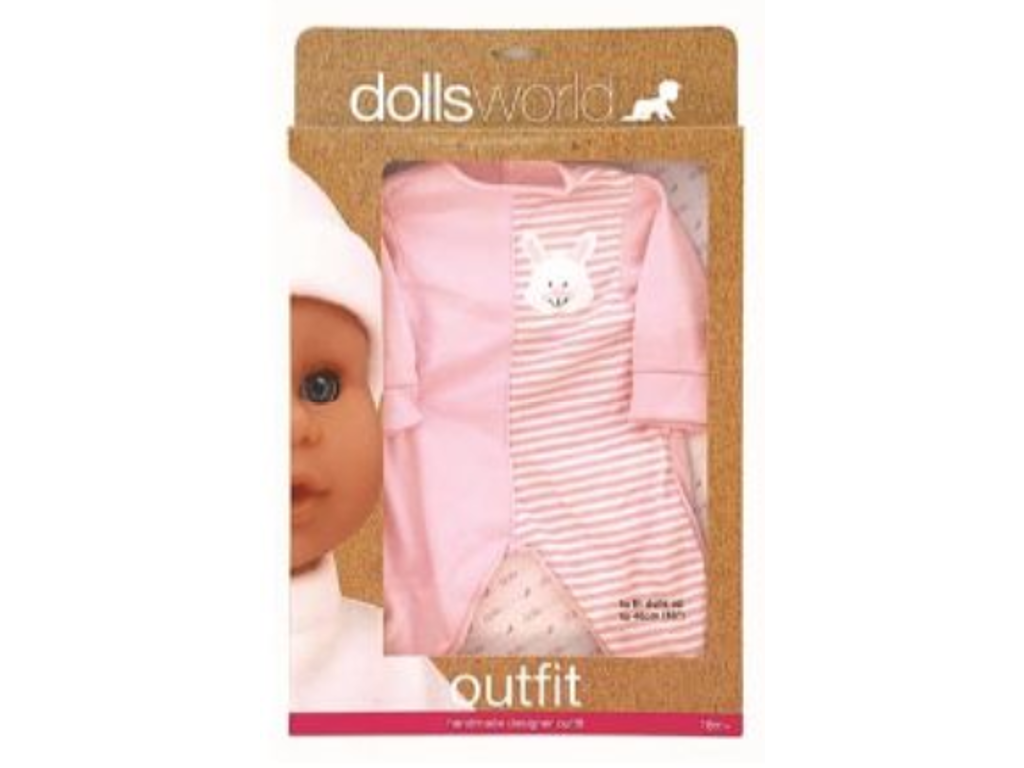 Dukketøj Sparkedragt op til 46 cm fra Dollsworld - 001