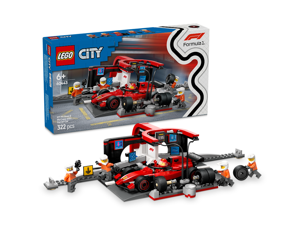 F1®-pitstop og pitcrew med Ferrari-bil - 60443 - LEGO City Formula 1