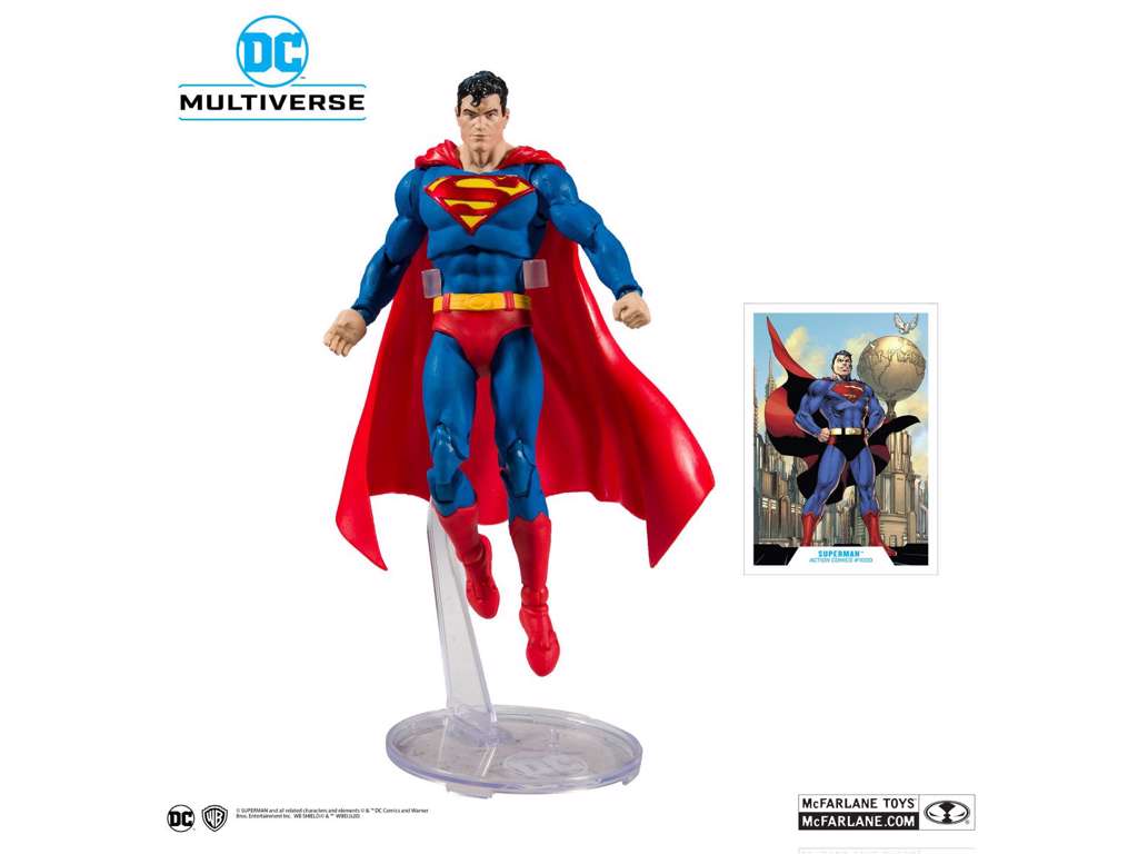 Superman Action Comics #1000 action figur af Superman på 18 cm fra McFarlane