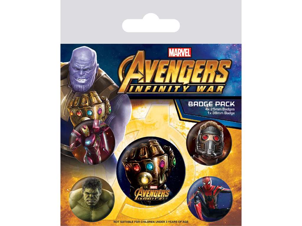 Avenger Infinity War 5-pak badges