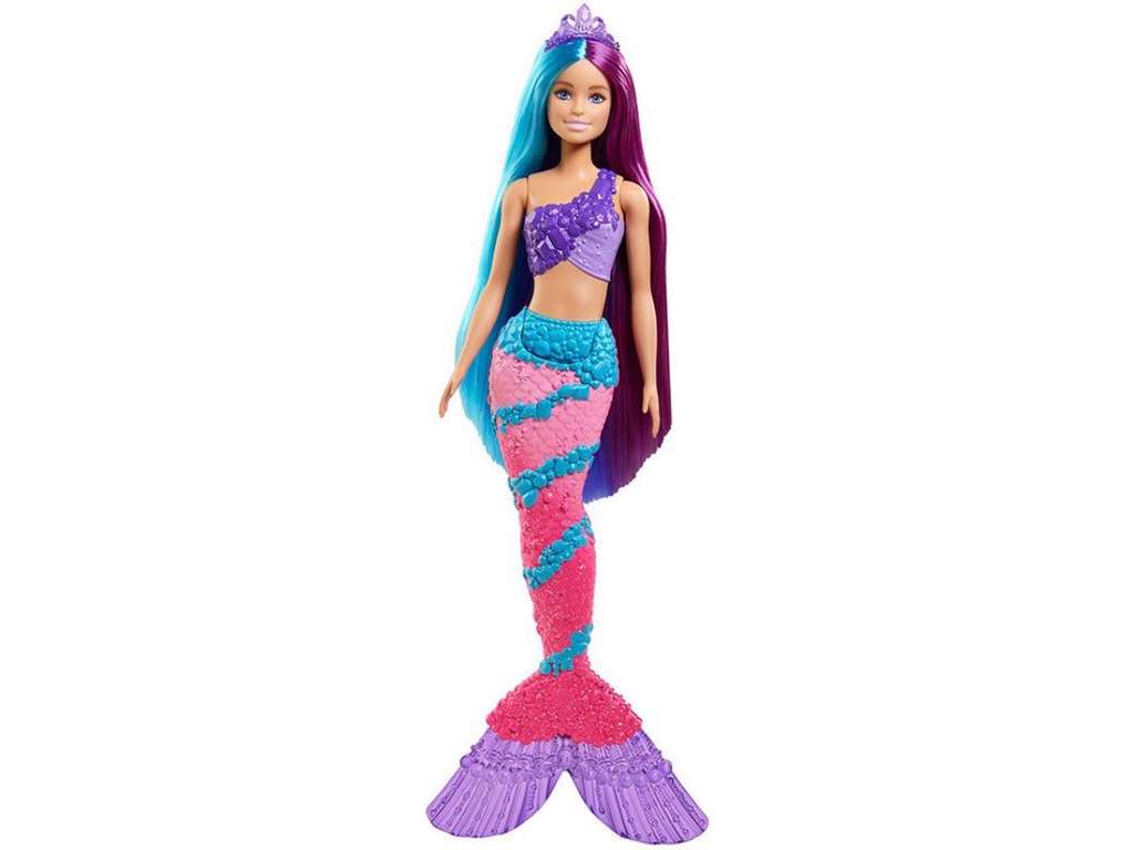Barbie Dreamtopia Long Hair Fantasy dukke - lilla krone