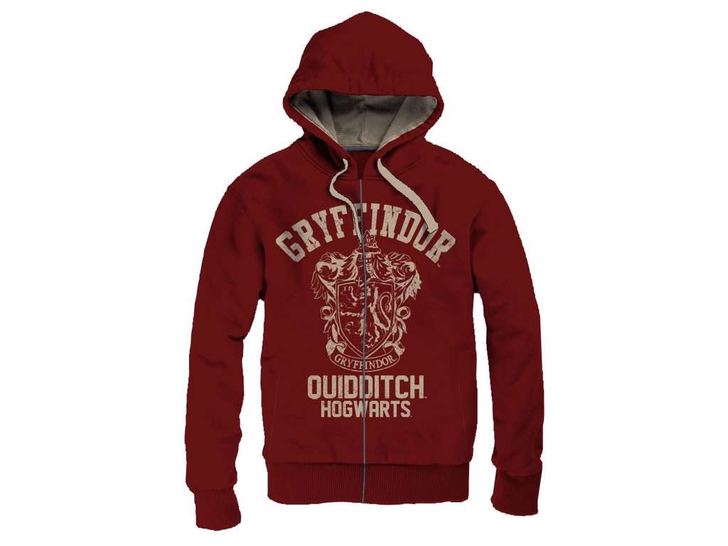 Harry Potter Hooded Sweater Gryffindor Quidditch Vintage str M