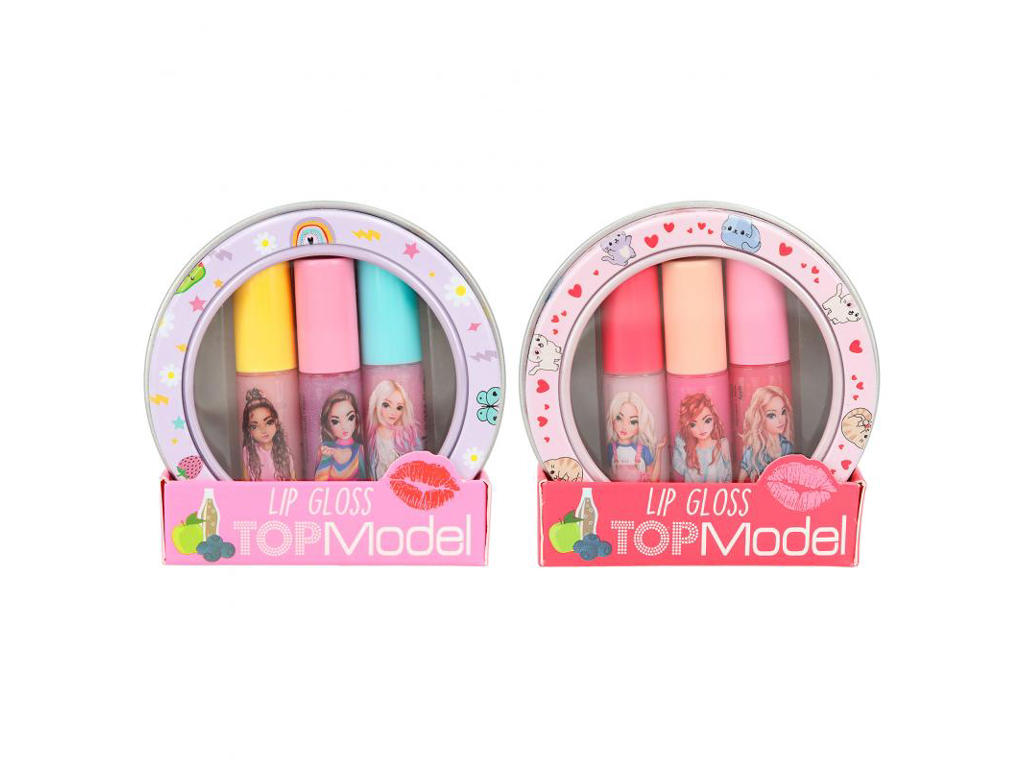 Top Model mini lipgloss sæt i tinæske
