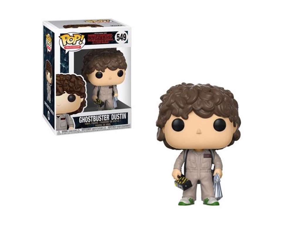 Stranger Things POP! vinyl figur af Dustin Ghostbuster på 9 cm