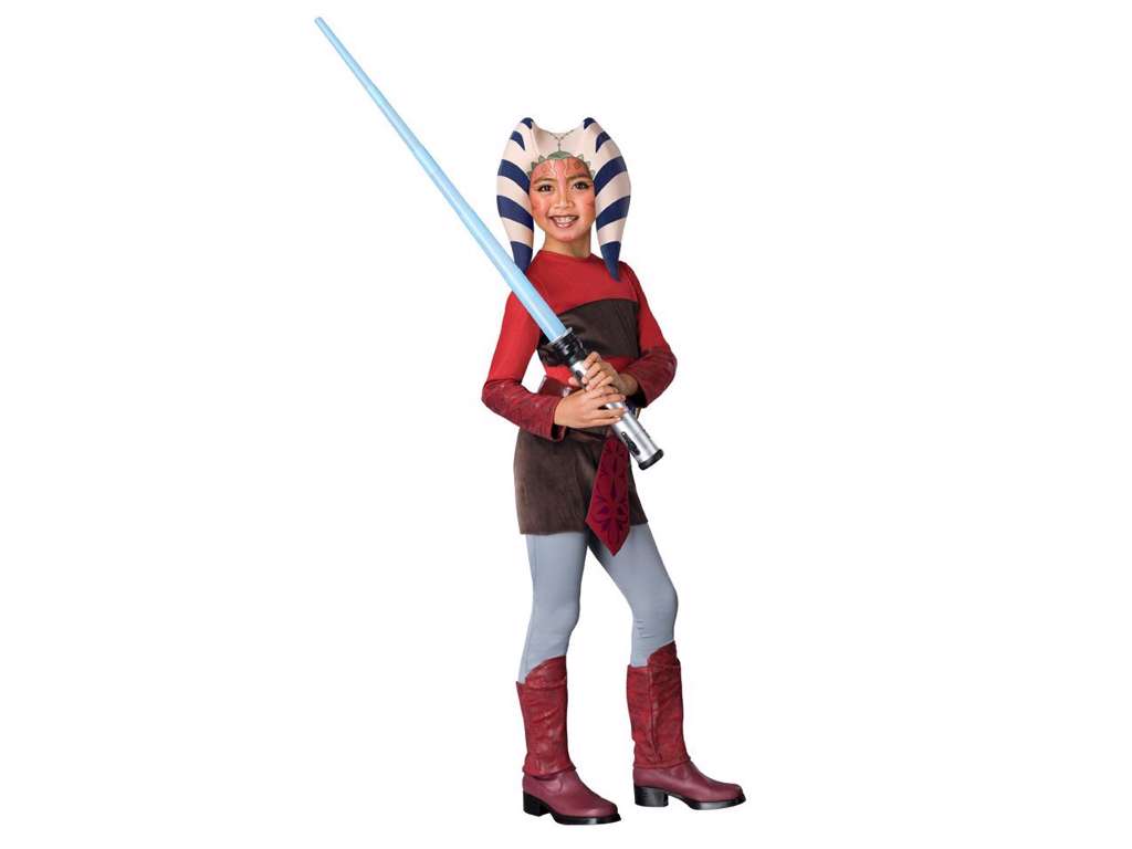 Ahsoka kostume Clone Wars - Str. 8-10 år