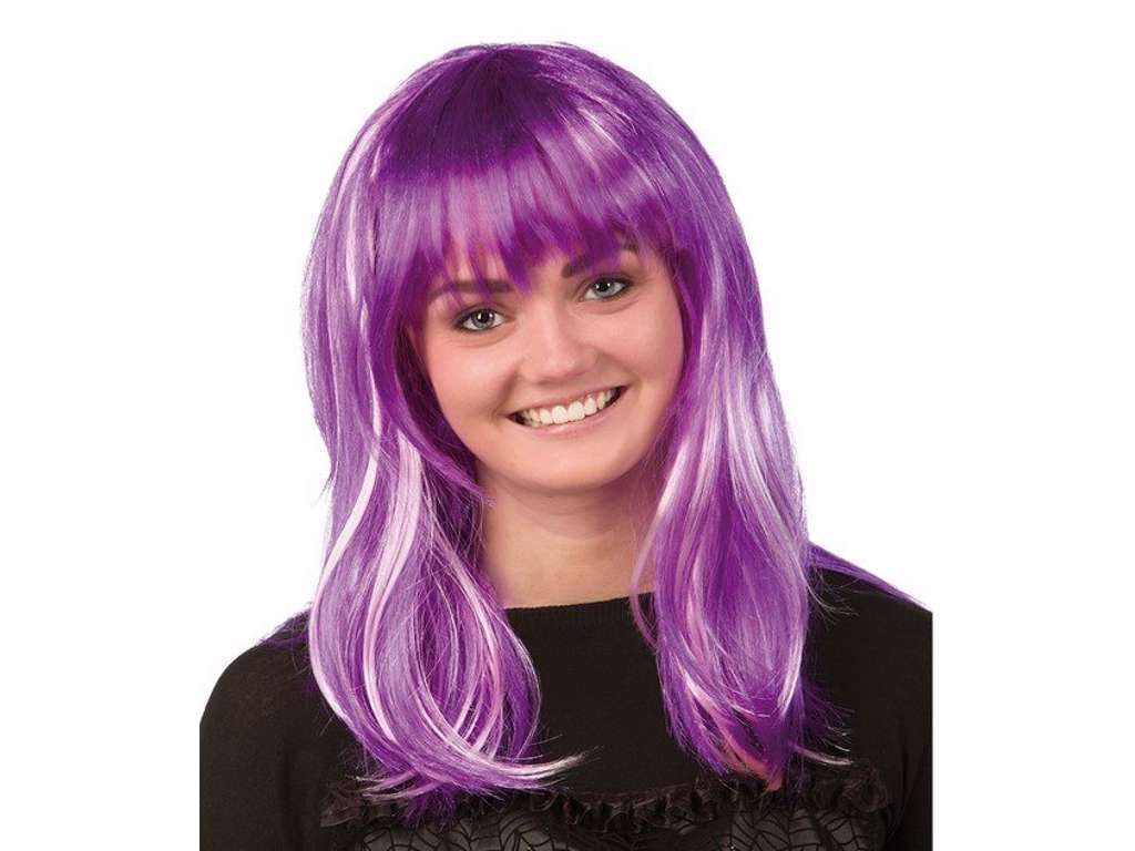 Lilla skulderlang paryk til voksne fra Joker