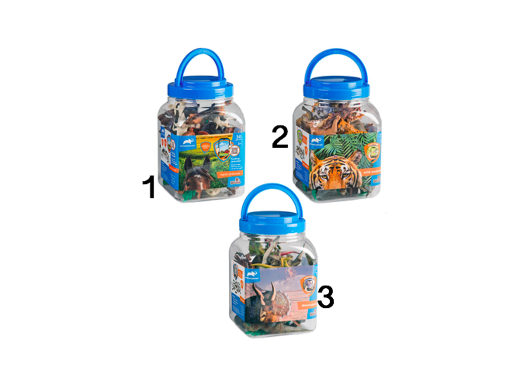 Animal Planet dyr i spand - 30 dele