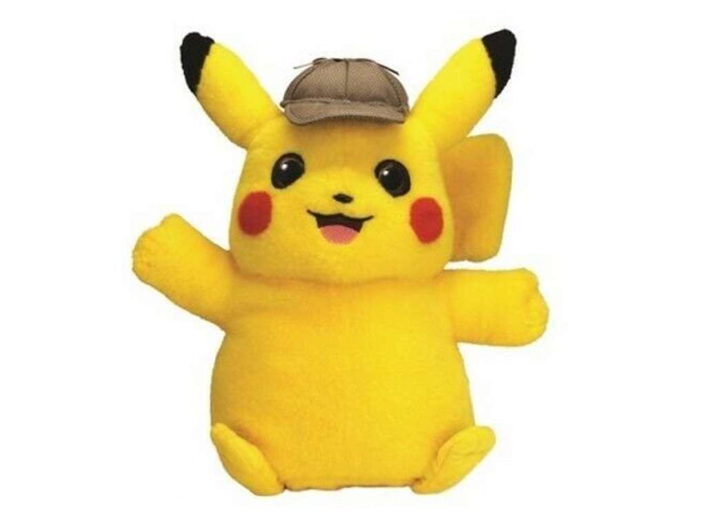 Interaktiv Detektiv Pikachu bamse fra Pokémon