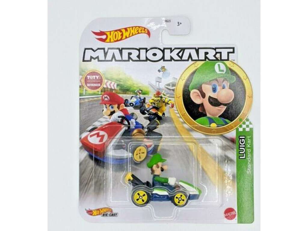 Hot Wheels Mario Kart Luigi bil