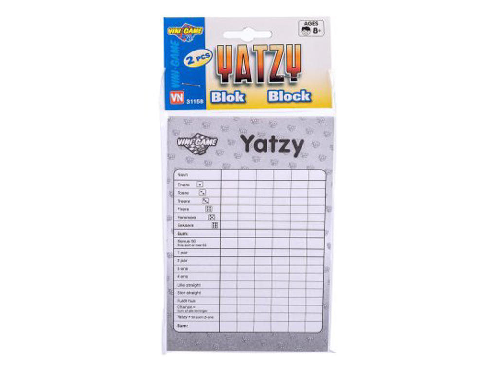 Yatzy blok - 2 stk. 