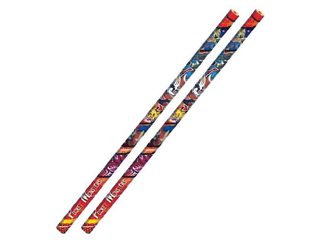 2-pak blyanter fra Japan med Pokemon - Pocket Monsters rød