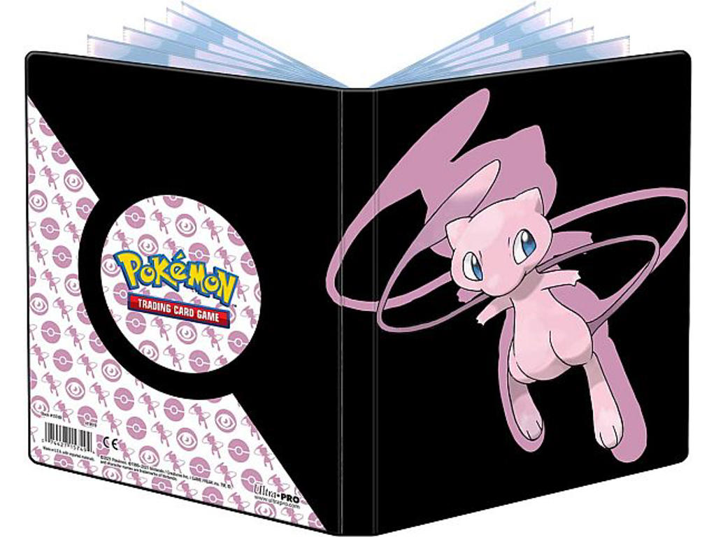 Pokémon mappe (A5) med Mew - Holder 80 kort + 4 oversized kort