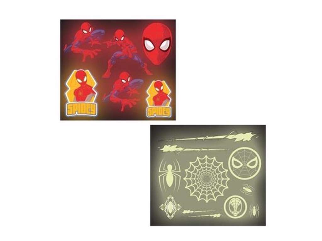 Spider-Man selvlysende klistermærker
