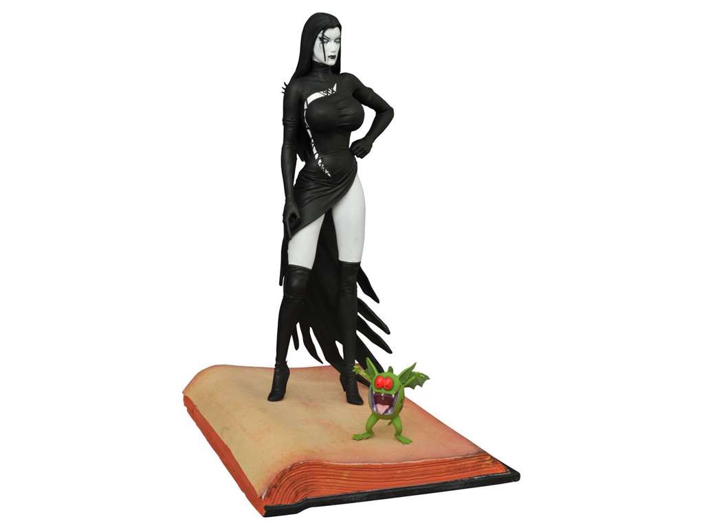 Tarot Witch of the Black Rose Femme Fatales statue af Raven Hex på 23 cm