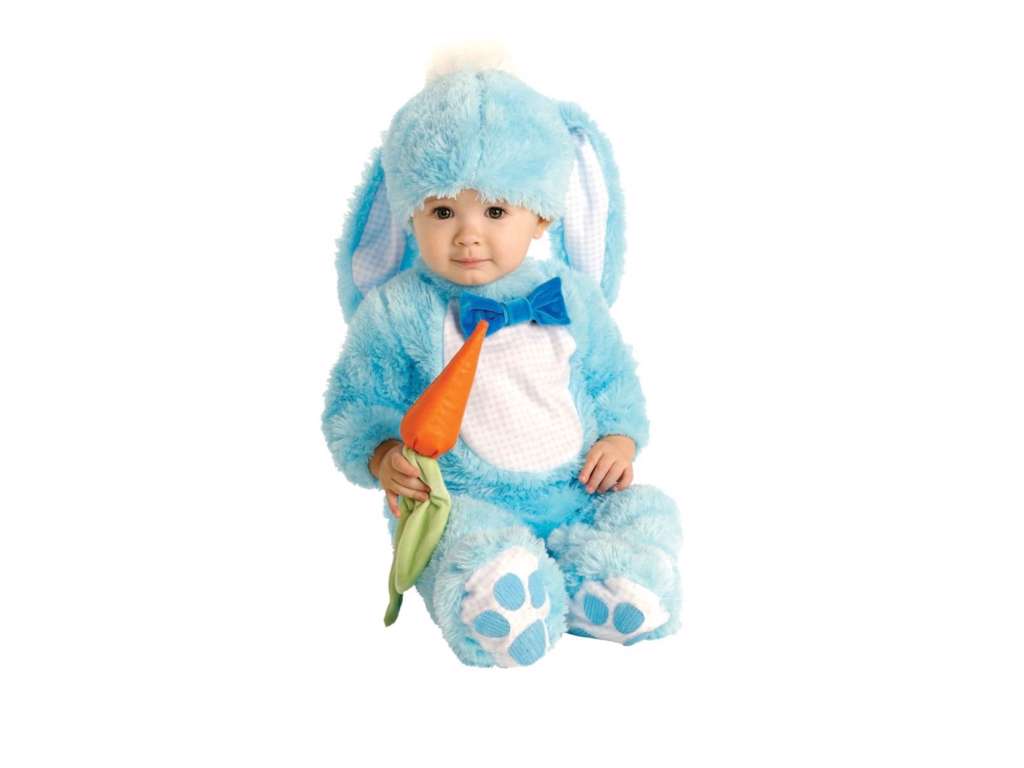 Blå kanin baby kostume - 6-12 mdr