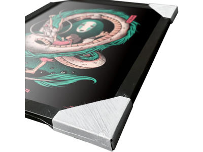 Illustrated The Girl And The Dragon Deep Canvas Printed Art 30x40 cm