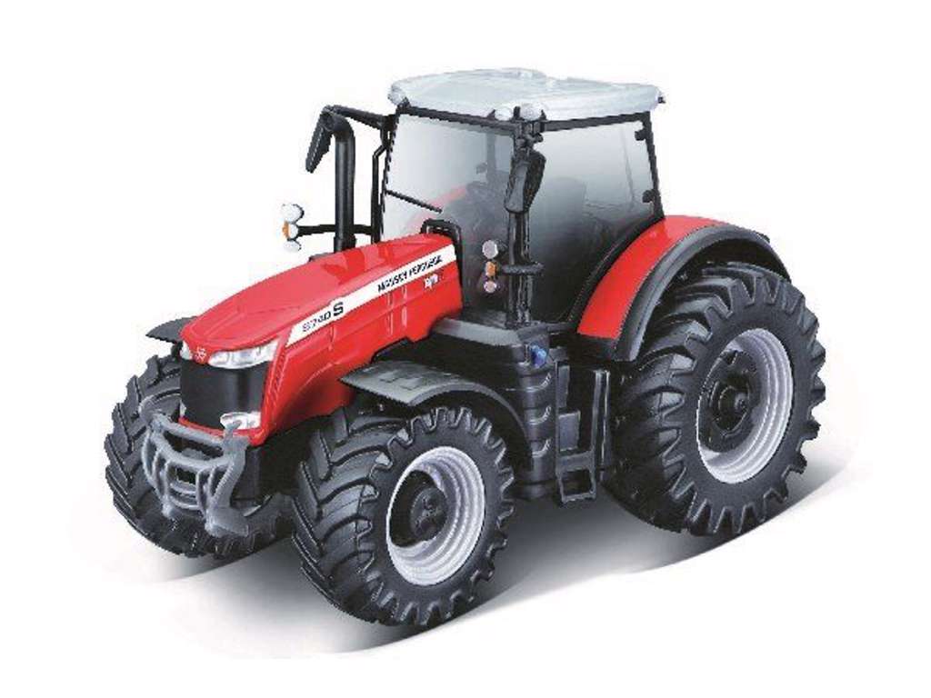 Tractor Massey Ferguson 8740S på 10 cm - rød