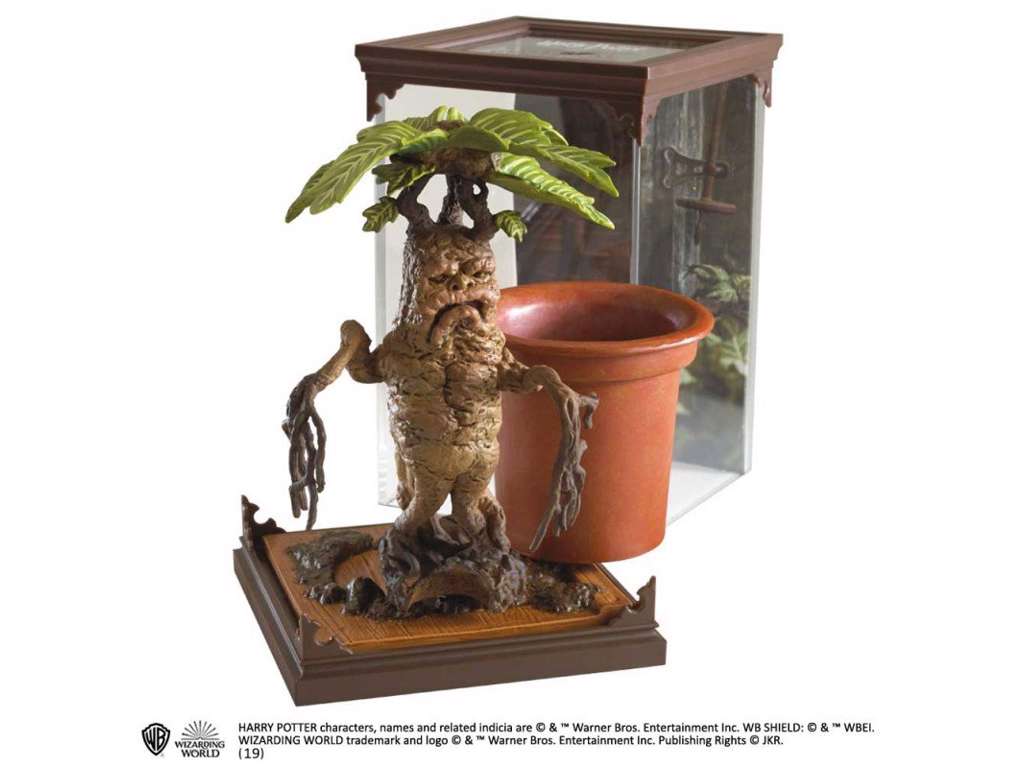 Mandrake Magical Creatures statue på 17 cm fra Harry Potter