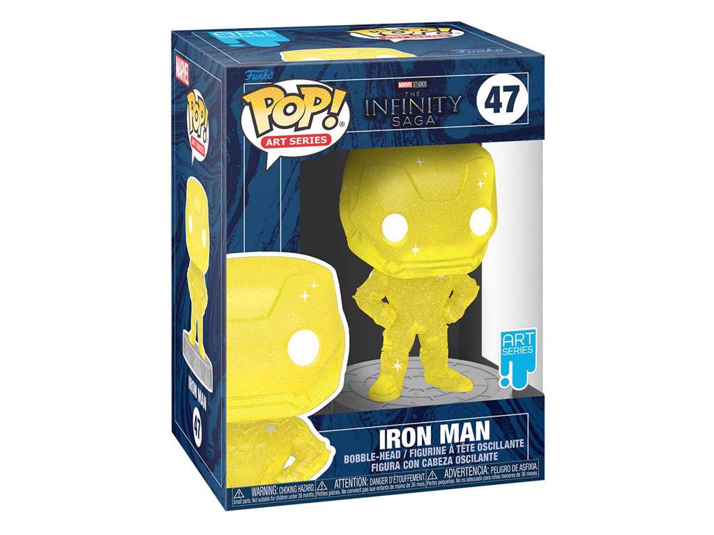 Infinity Saga POP! Artist Series Vinyl Figure Iron Man (Yellow) 9 cm