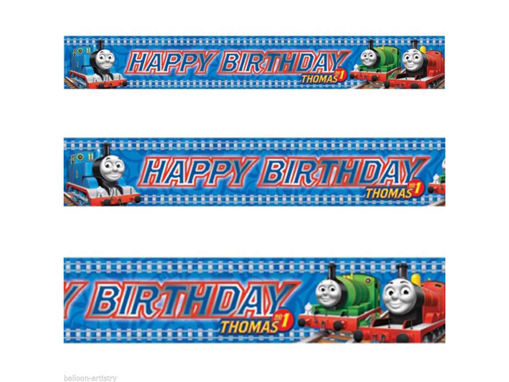 Thomas Tog "Happy Birthday" mega banner