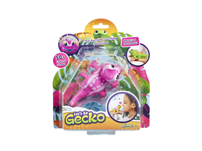 Animagic: Let's Go Gecko elektronisk kæledyr - Pink
