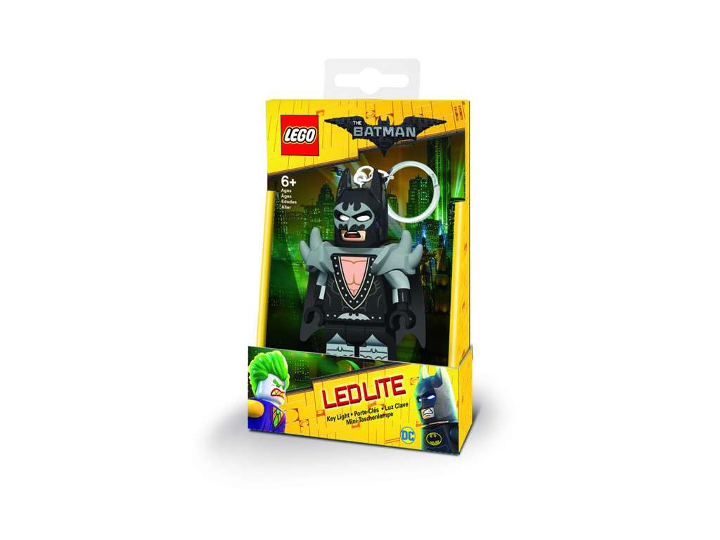 LEGO Batman nøglering med lys - Glam Rocker Batman