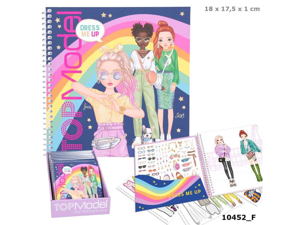 Top Model Dress Me Up klistermærkebog – June & Hayden