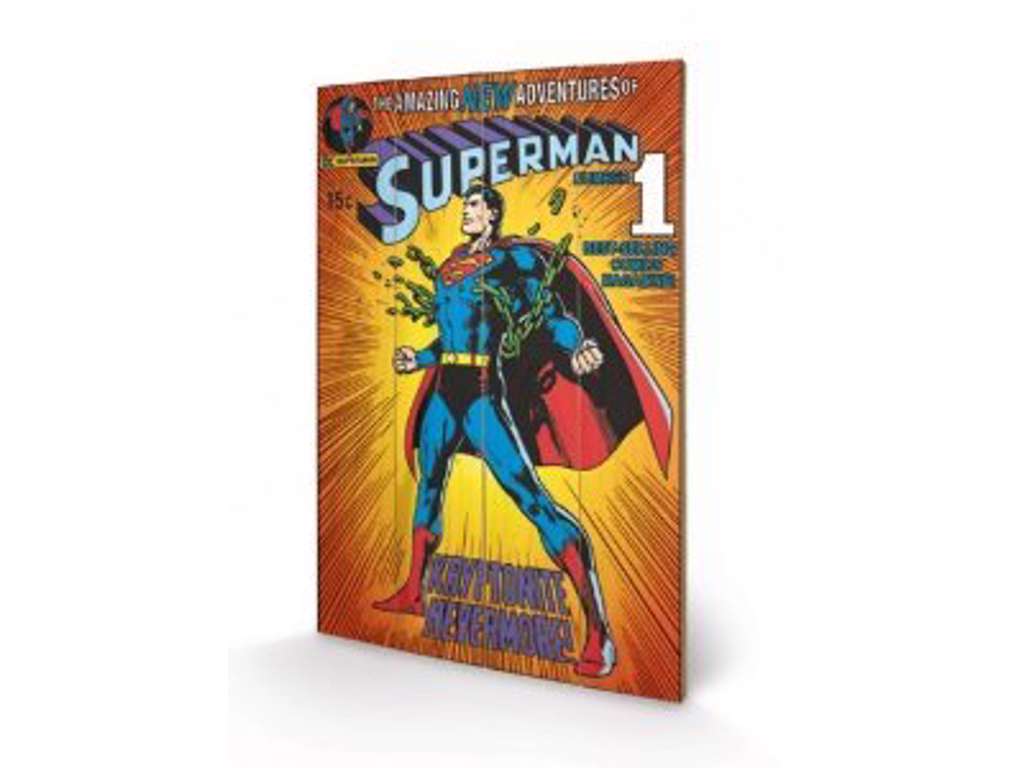 Superman - Kryptonite Nevermore! træ plade "plakat" 40x60cm