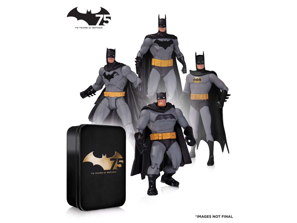 Batman action figur 4 pakke 75års jubilæums sæt 2 17 cm