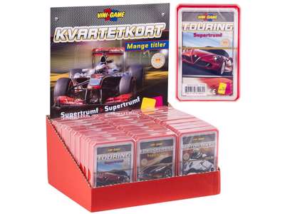 Bilkort fra Vini game - 6 Forskellige