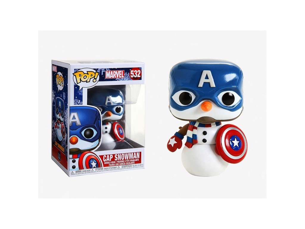 Marvel Holiday POP! vinyl figur af Captain America på 9 cm