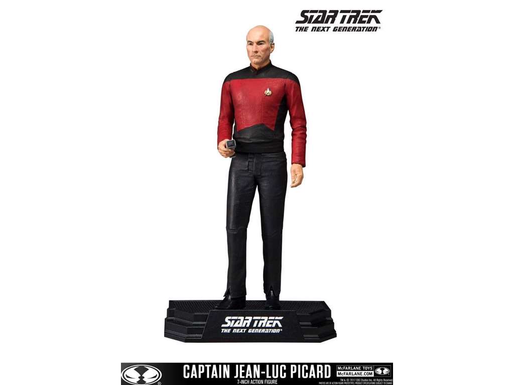 Star Trek TNG action figur af Captain Jean-Luc Picard på 18 cm
