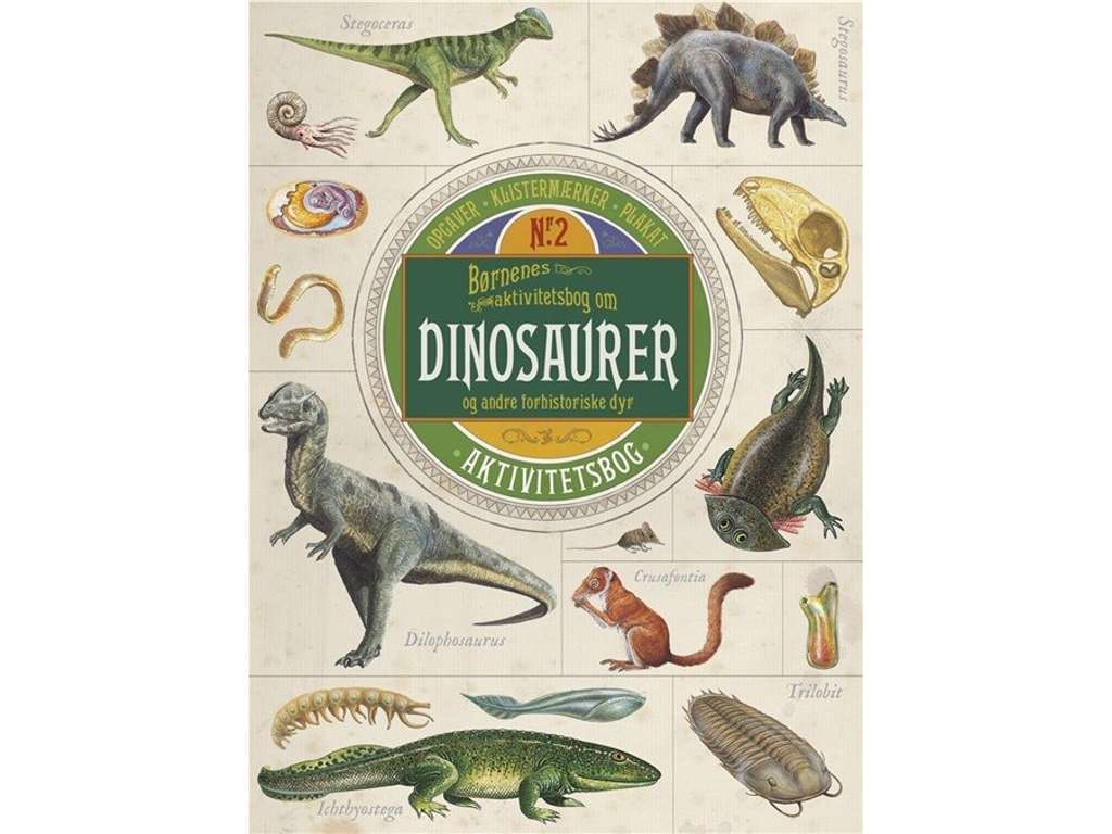 Børnenes aktivitetsbog om dinosaurer og andre forhistoriske dyr - aktivitetsbog