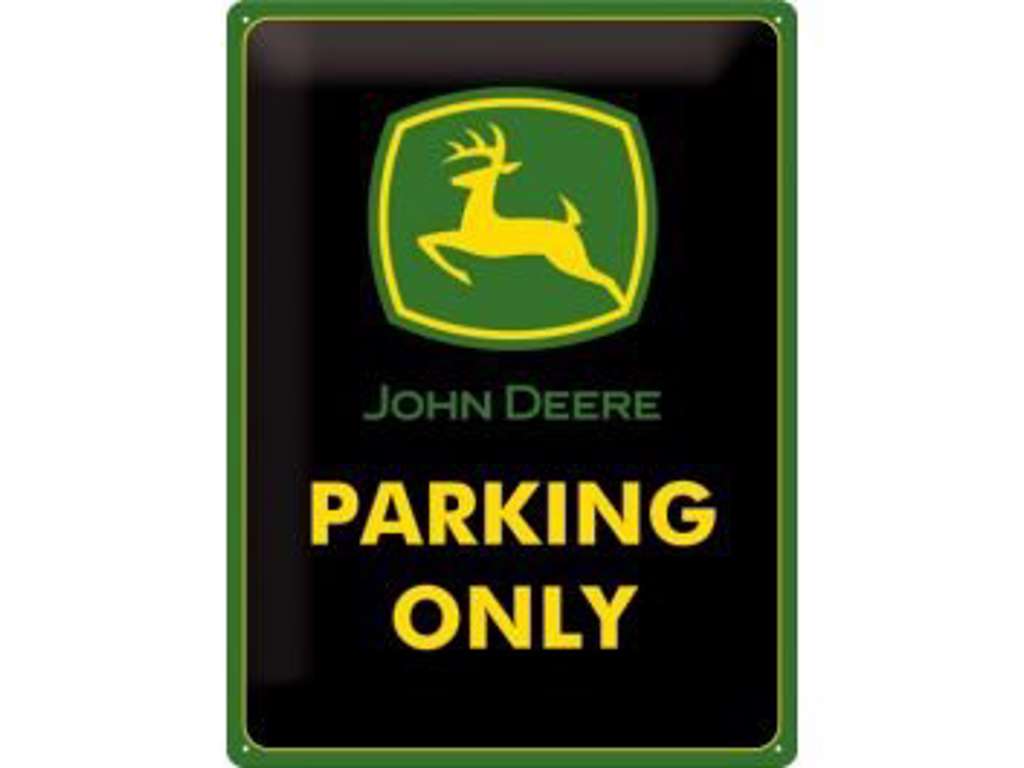 John Deere metal skilt 30 x 40 cm